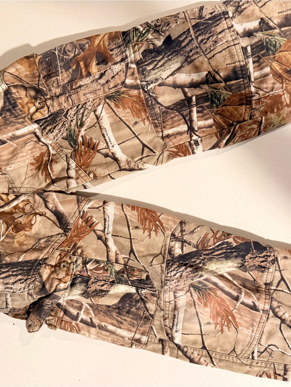 Boys Camo Hunting Pants - Tan/Brown